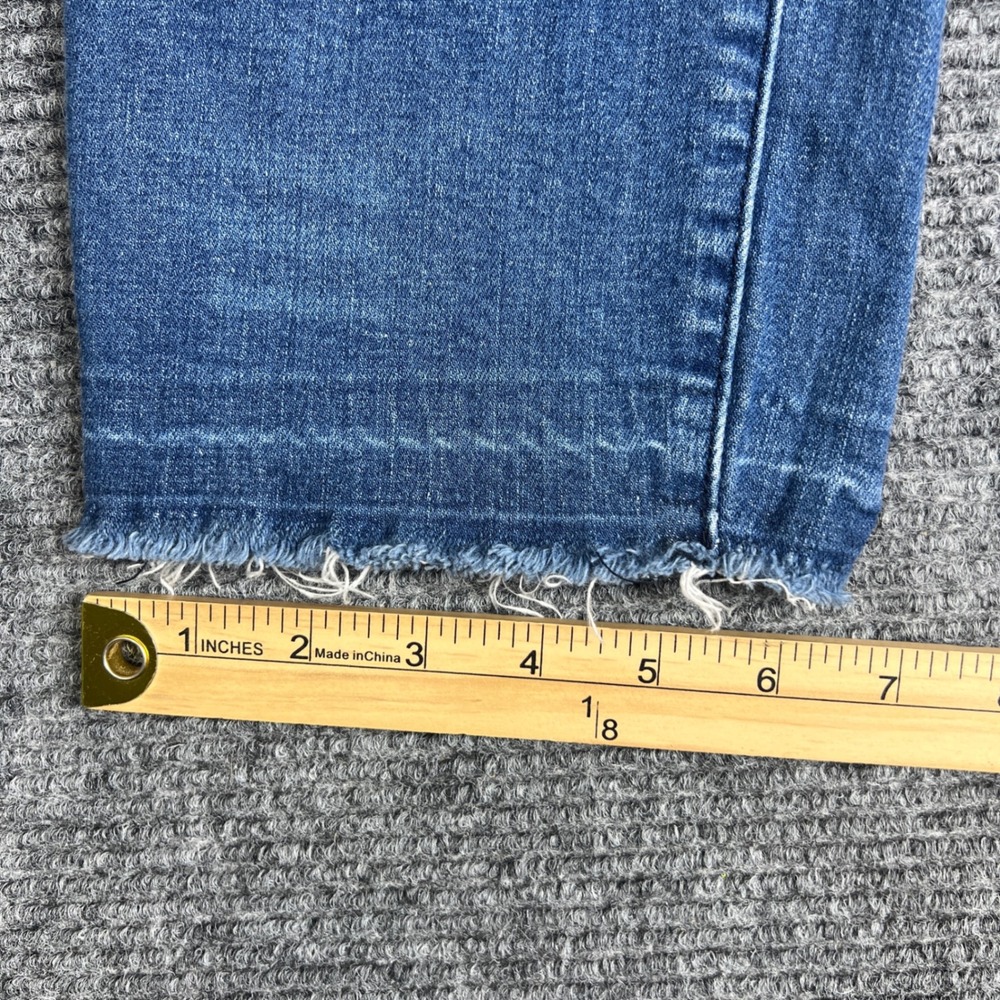 Kut from the Kloth Womens Straight Leg Jeans Medium Wash Raw Hem Size 8 - Picture 7 of 7